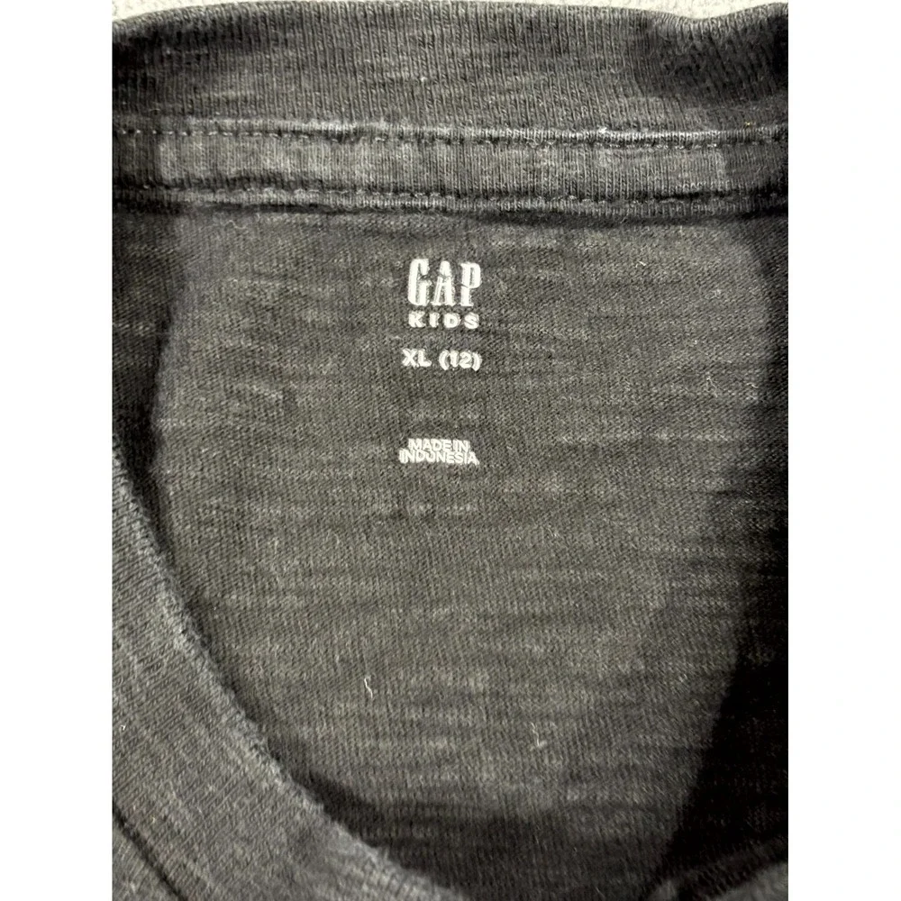 Gap NYC Times Square T Shirt Kids XL (12) Black Spellout Graphic Cotton Casual